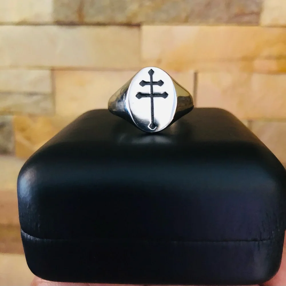JOHNNY DEPP DOUBLE CROSS PIRATE RING NEW🔥 - Picture 7 of 10